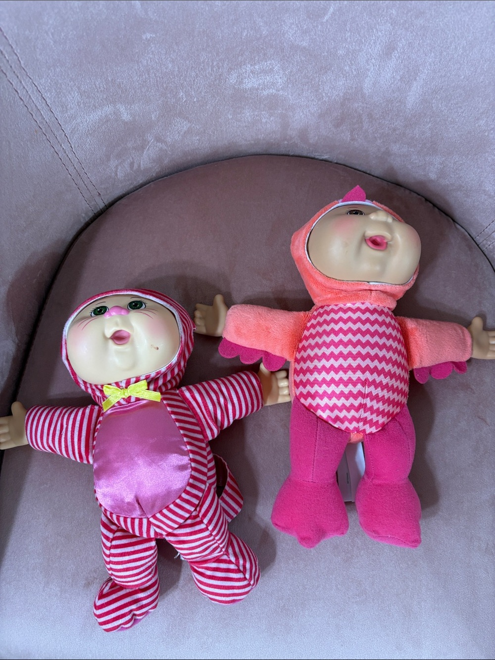 Cabbage Patch Kids Plush Pink Baby Doll Duo - Picture 3 of 7